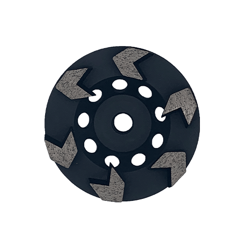 4.5" 6 Segment Arrow Cup Wheel | Threaded Arbor