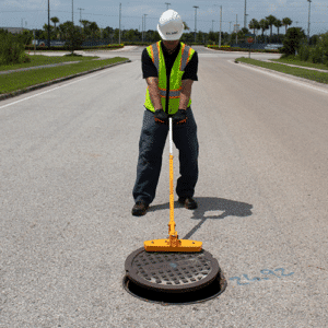 Magnetic Manhole Lifter