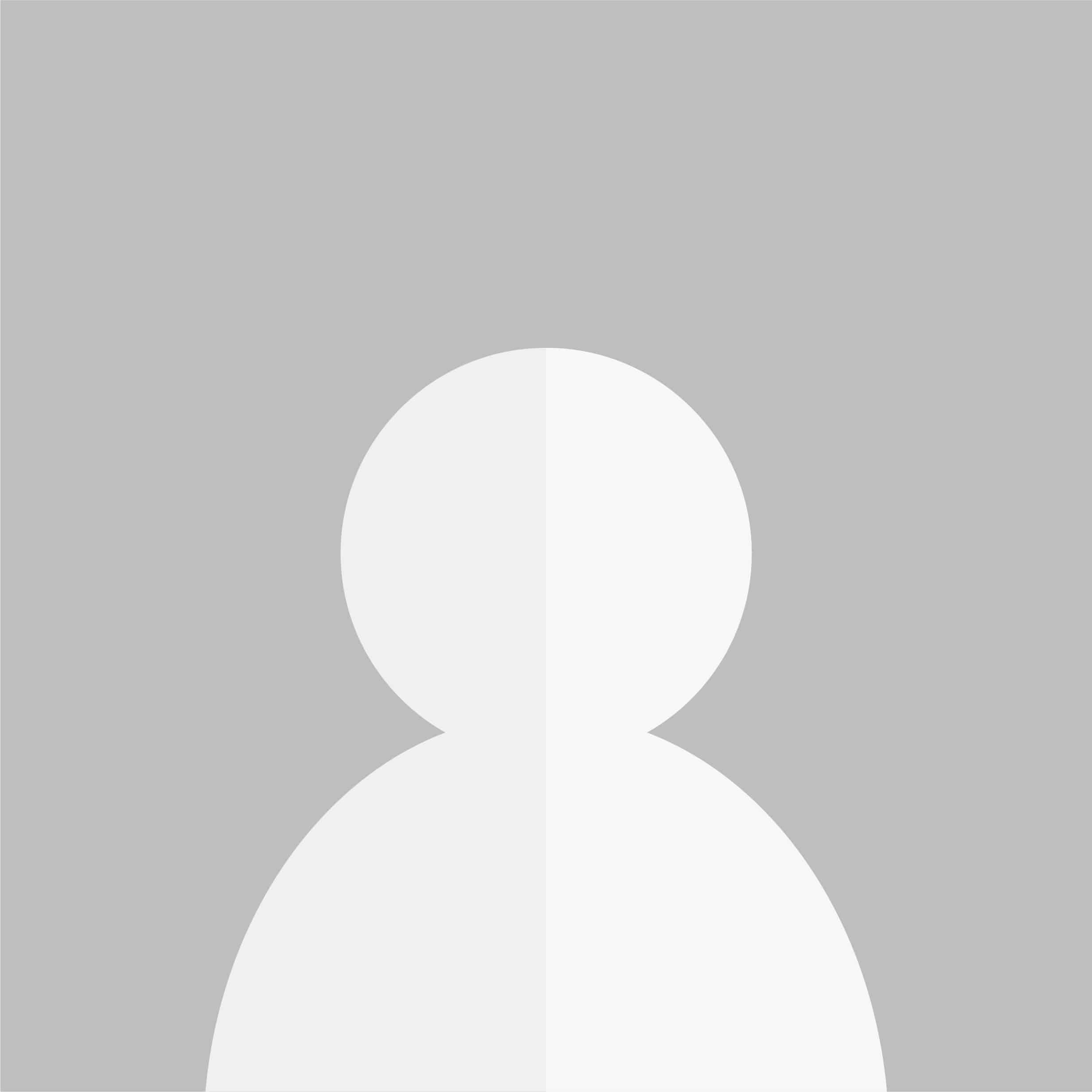 Gray placeholder image with a white silhouette of a person on a light gray background.